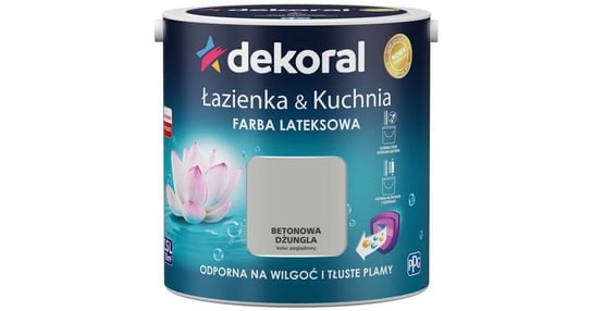 Farba Lateksowa Łazienka & Kuchnia Betonowa Dżungla 2.5L Dekoral dekoral