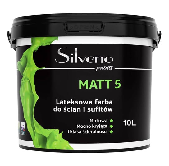 Farba Lateksowa Matt 5 Baza 3 10L Silveno Silveno