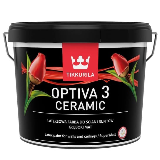 Farba Lateksowa Optiva Ceramic Super Matt 2,7L Baza-C Tikkurila Tikkurila