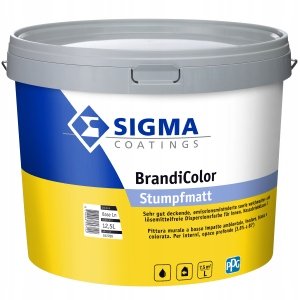 Farba Matowa Do Malowania Ścian I Sufitów Sigma Brandicolor 12.5 L Mat Ln PPG