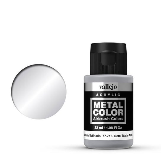 Farba, Metal Color Vallejo, Semi Matt Aluminum 77.716, 32 ml Vallejo