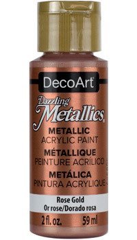 Farba metaliczna Dazzling Metallic - Rose Gold - różowe złoto DecoArt