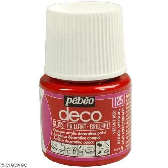 Farba P.BO Déco - połysk - 45 ml Velvet Red PEBEO