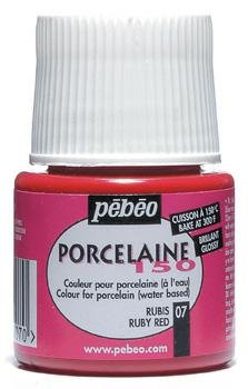 Farba Pebeo Porcelaine 150 - 07 Ruby  Red PEBEO