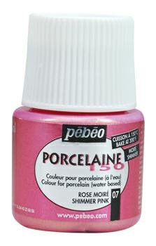 Farba Pebeo Porcelaine 150 - 107 Shimmer Pink PEBEO