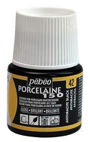 Farba Pebeo Porcelaine 150 - 42 Anthracite Black PEBEO