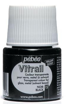 Farba Pebeo Vitrail - 15 Black 45 ml PEBEO