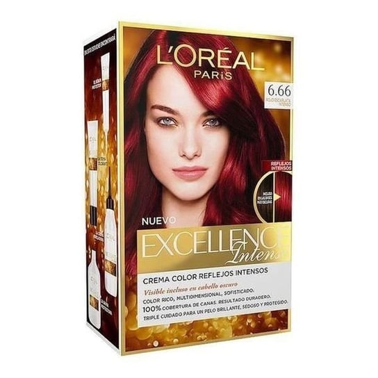 Farba permanentna Excellence Intense L'Oreal Expert Professionnel Intensywna szkarłatna czerwień Inny producent