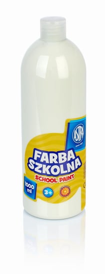 Farba plakatowa szkolna biała Astra 1000 ml Astra