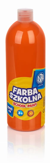 Farba plakatowa szkolna  pomarańczowa Astra 1000 ml Astra