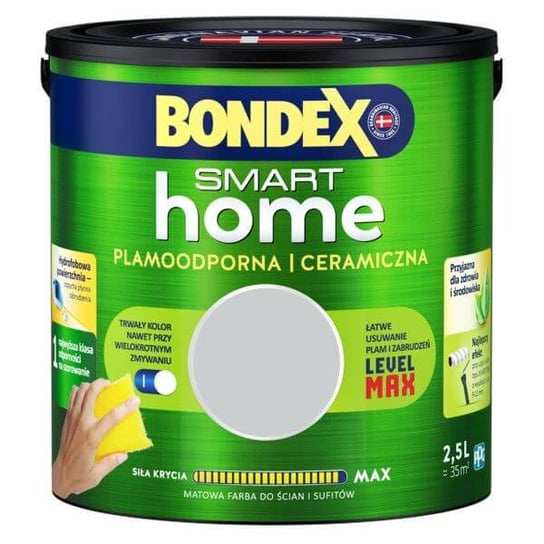 Farba Smart Home Popielaty Zawsze W Modzie 2,5L Bondex Bondex
