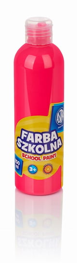 Farba szkolna Astra 250 ml - fluorescencyjna różowa Astra