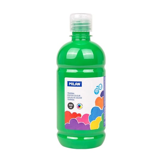 Farba tempera, butelka 500 ml, zielona Milan