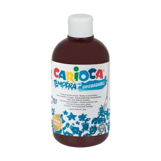 Farba Tempera Carioca, brązowa, 500 ml KW TRADE