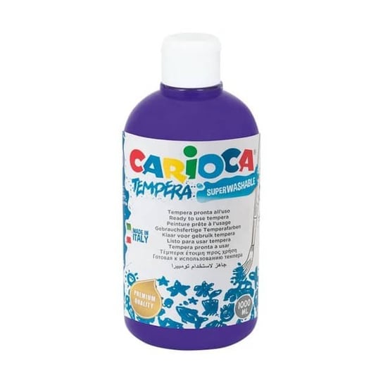 Farba Tempera Carioca, fioletowa, 500 ml KW TRADE
