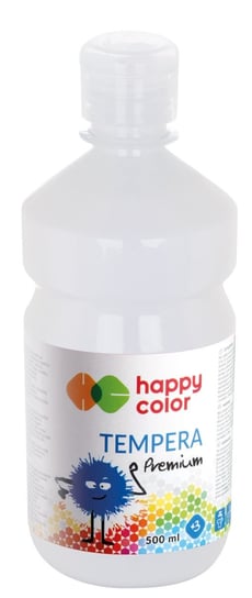 Farba tempera Premium, biała, 1000 ml Happy Color