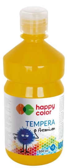 Farba tempera Premium, ciemnożółta, 500 ml Happy Color