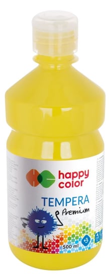 Farba tempera Premium, cytrynowa, 1000 ml Happy Color