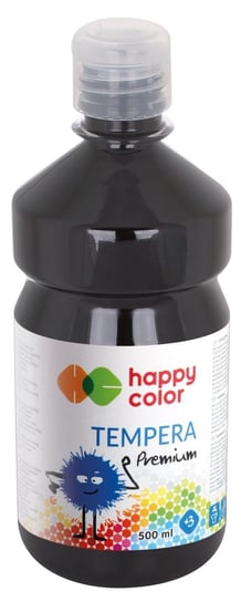Farba tempera Premium, czarna, 1000 ml Happy Color