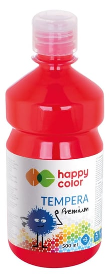 Farba tempera Premium, czerwona, 500 ml Happy Color