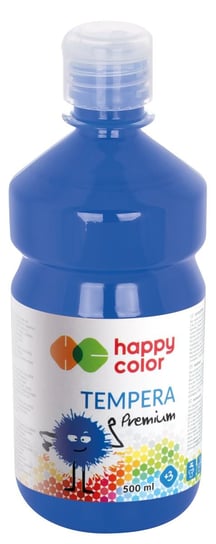 Farba tempera Premium, niebieska, 500 ml Happy Color