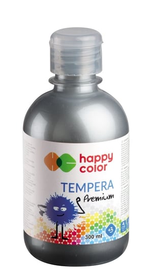 Farba tempera Premium, srebrna, 300 ml Happy Color