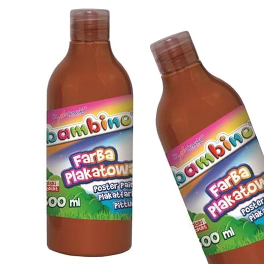Farba w butelce Bambino, 500 ml, brązowa Bambino