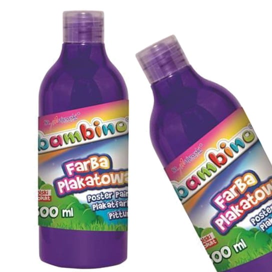 Farba w butelce, Bambino, 500 ml, fioletowa Bambino