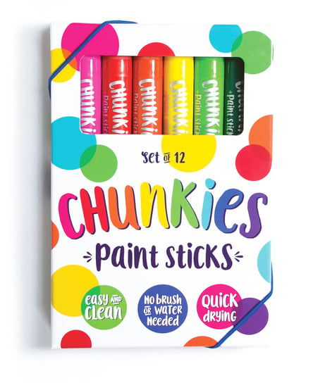 Farba w kredce, Chunkies Paint Sticks, 12 kolorów Kolorowe Baloniki