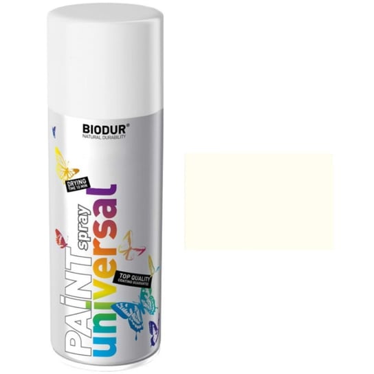 Farba w sprayu biały mat 400 ml Biodur Inna marka