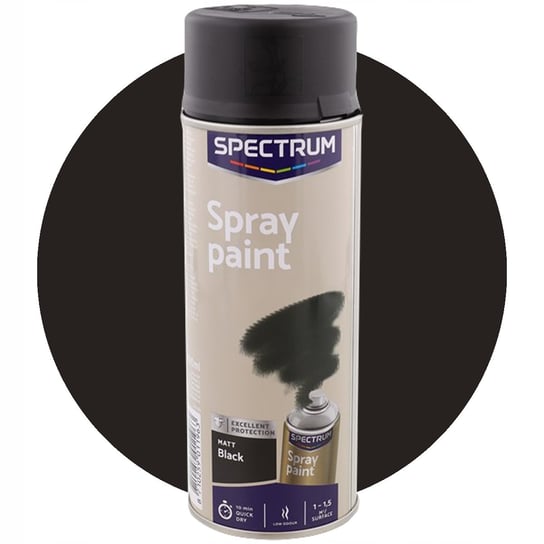 Farba W Sprayu Czarna Akrylowa Szybkoschnąca Mat Inna marka