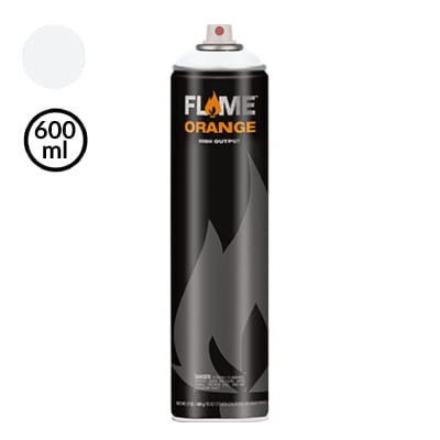 Farba w sprayu Flame Orange - 600 ml - pure white Inna marka