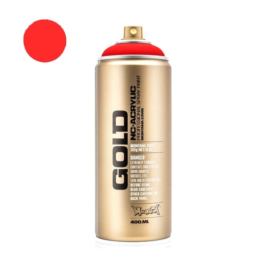 Farba w sprayu Montana GOLD - 400 ml - fluo fire red Inna marka