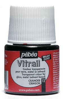 Farba witrażowa Pebeo Vitrail - 12       Crimson PEBEO