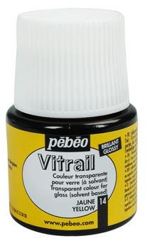 Farba witrażowa Pebeo Vitrail - 14       Yellow PEBEO