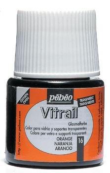 Farba witrażowa Pebeo Vitrail - 16       Orange 45 ml PEBEO
