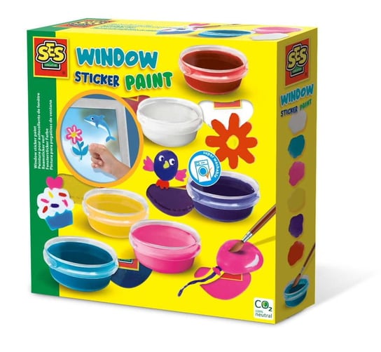 Farbki Do Malowania Na Szkle Ses Creative - Zabawki Kreatywne Dla Chłopców I Dziewczynek SES