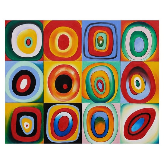 Farbstudie Quadrate - Wassily Kandinsky 80x100 Legendarte