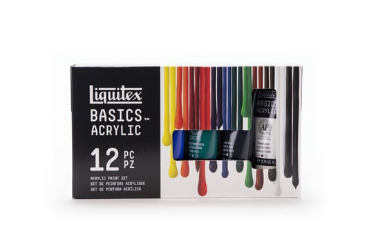 Farby akrylowe, 12 kolorów, Liquitex LIQUITEX