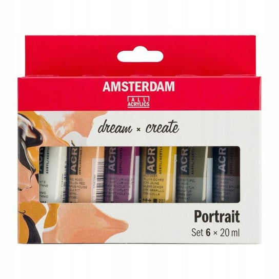 Farby Akrylowe Amsterdam 6x20ml PORTRAIT Talens Amsterdam