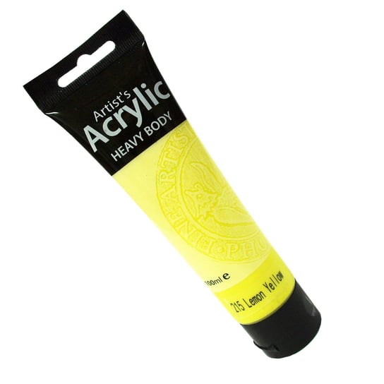 Farby akrylowe Premium, 215 Lemon Yellow, 100 ml PHOENIX