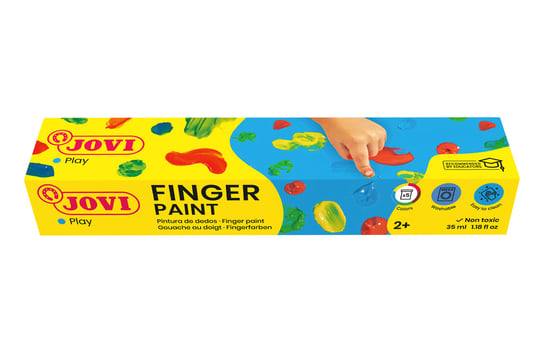 Farby do malowania palcami, 5 kolorów Jovi