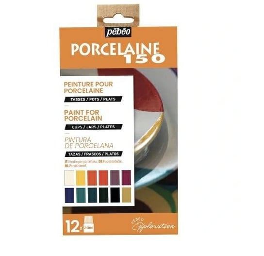Farby do porcelany Pebeo Porcelaine 150 12x20ml set 1 PEBEO