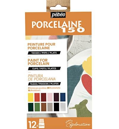 Farby do porcelany Pebeo Porcelaine 150 12x20ml set 2 PEBEO