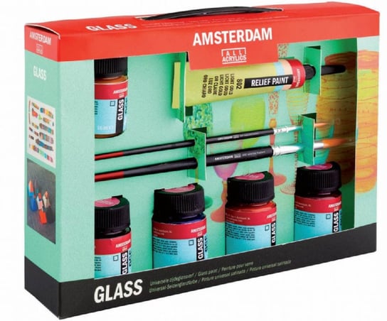 Farby do szkła, Talens Amsterdam Glass, 5 kolorów Talens