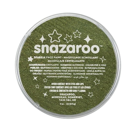 Farby do twarzy i ciała na bazie wody sparkle green Snazaroo 1118441 Snazaroo