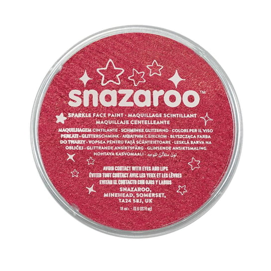 Farby do twarzy i ciała na bazie wody sparkle red Snazaroo 1118550 Snazaroo
