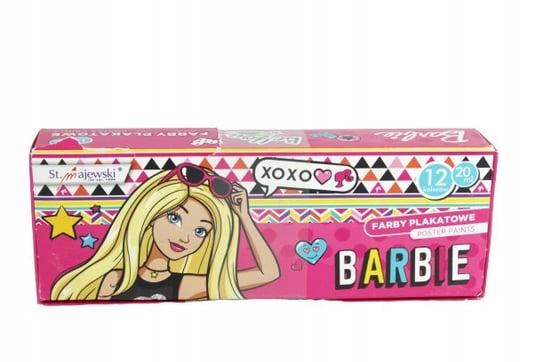 Farby Plakatowe Barbie 12 Kolorów Majewski Inna marka