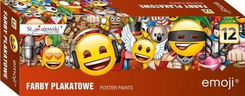 Farby Plakatowe Emoji 12 Kolorów Majewski MAJEWSKI