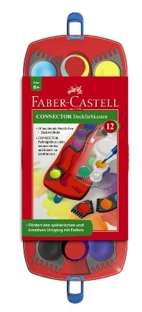 Farby szkolne, Connector, 12 kolorów Faber-Castell